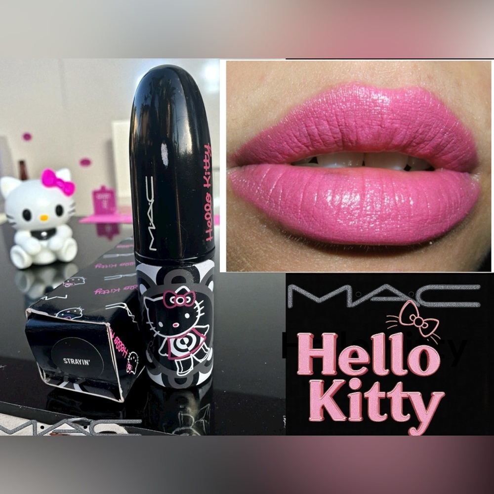 MAC x HELLO KITTY (SANRIO) FROST STRAYIN’ LIPSTICK. NEW IN BOX. FLAWED.